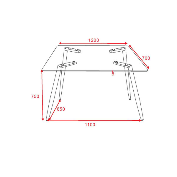 Wrought Studio Strathcona Contemporary Dining Table & Reviews Wayfair